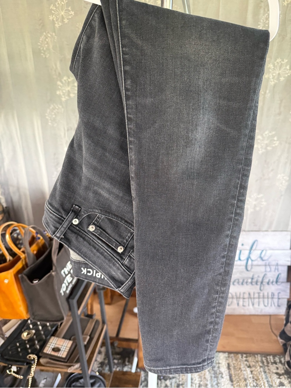 Black Women's Jeans - Slim Fit - Picture 3 of 6